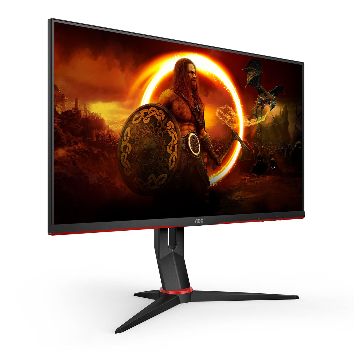 AOC computer monitor (27") Quad HD LED Black, Red