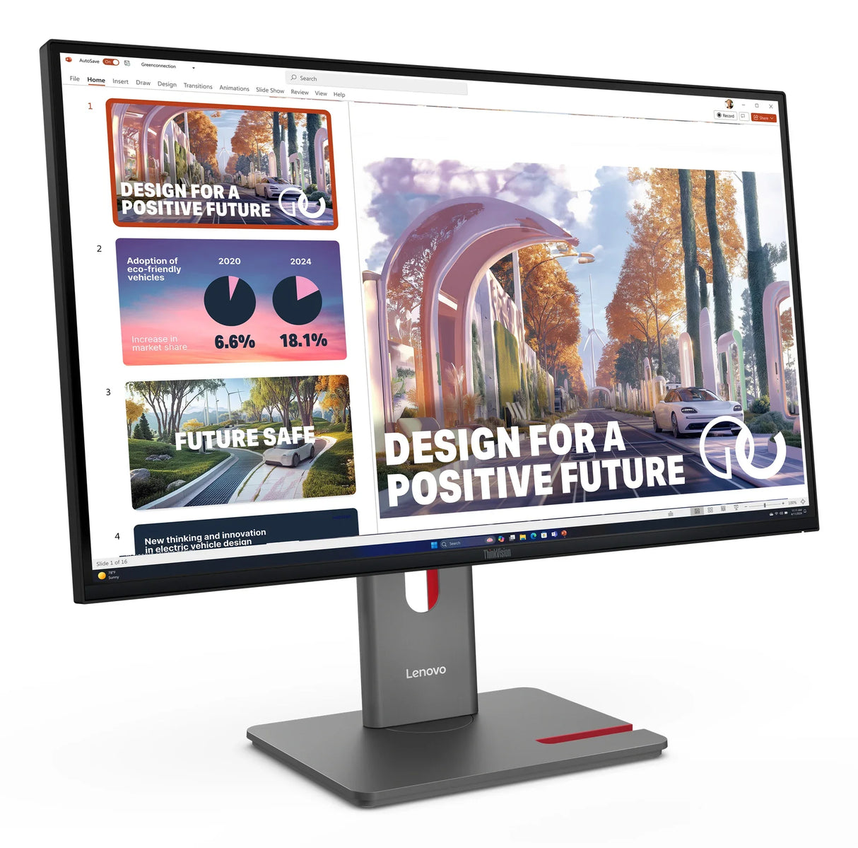 Lenovo P27QD-40 Monitor – 27" / QHD / IPS / 120Hz – Business Monitor