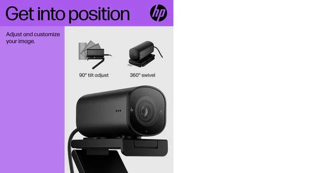 HP 325 – 1080p / 30fps / USB-A – Conference Webcam with Autofocus & Light Correction