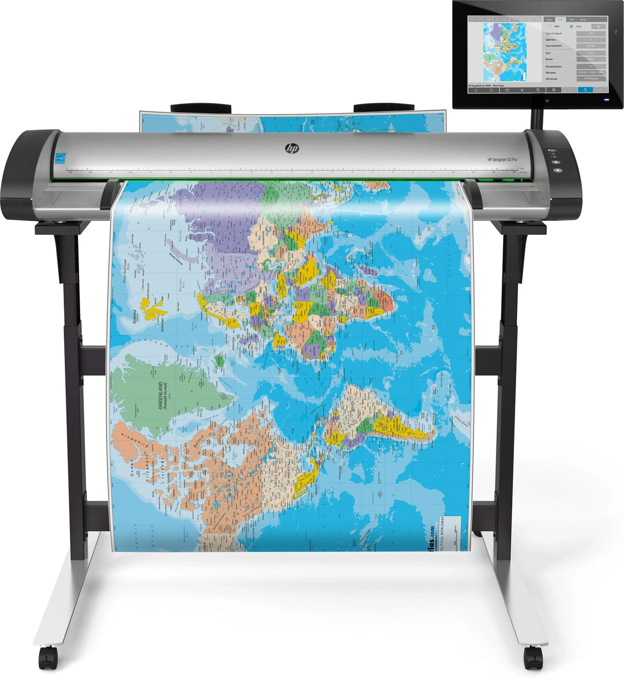 HP HD Pro 2 44-in Scanner | 24 bit | 1118 x 75760 mm | 1200 dpi | 15.6" | USB 2.0 | USB 3.0 (5EK01A)