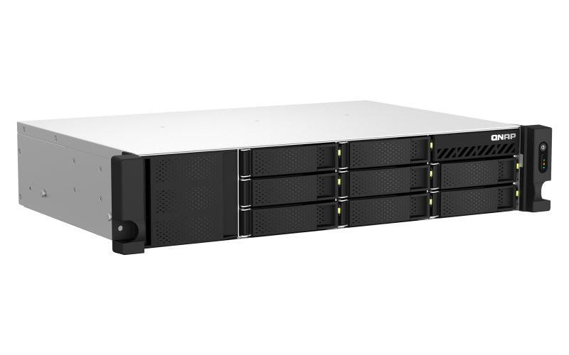 QNAP 8 x 3.5" | Intel Celeron N5105|N5095 2.9GHz | 4 GB SO-DIMM DDR4 (1 x 4 GB) | 4GB Flash | 300W (x2) | 100 - 240V (TS-864EU-RP-4G)
