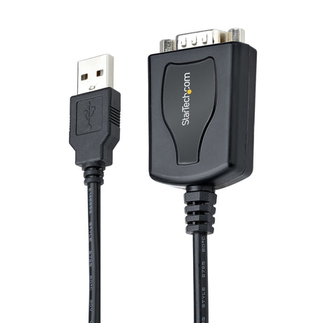 STARTECH 3ft (1m) USB to Serial Cable with COM Port Retention | DB9 Male RS232 to USB Converter | USB to Serial Adapter for PLC|Printer|Scanner | Prolific Chipset | Windows|Mac (1P3FPC-USB-SERIAL) (1P3FPC-USB-SERIAL) STARTECH
