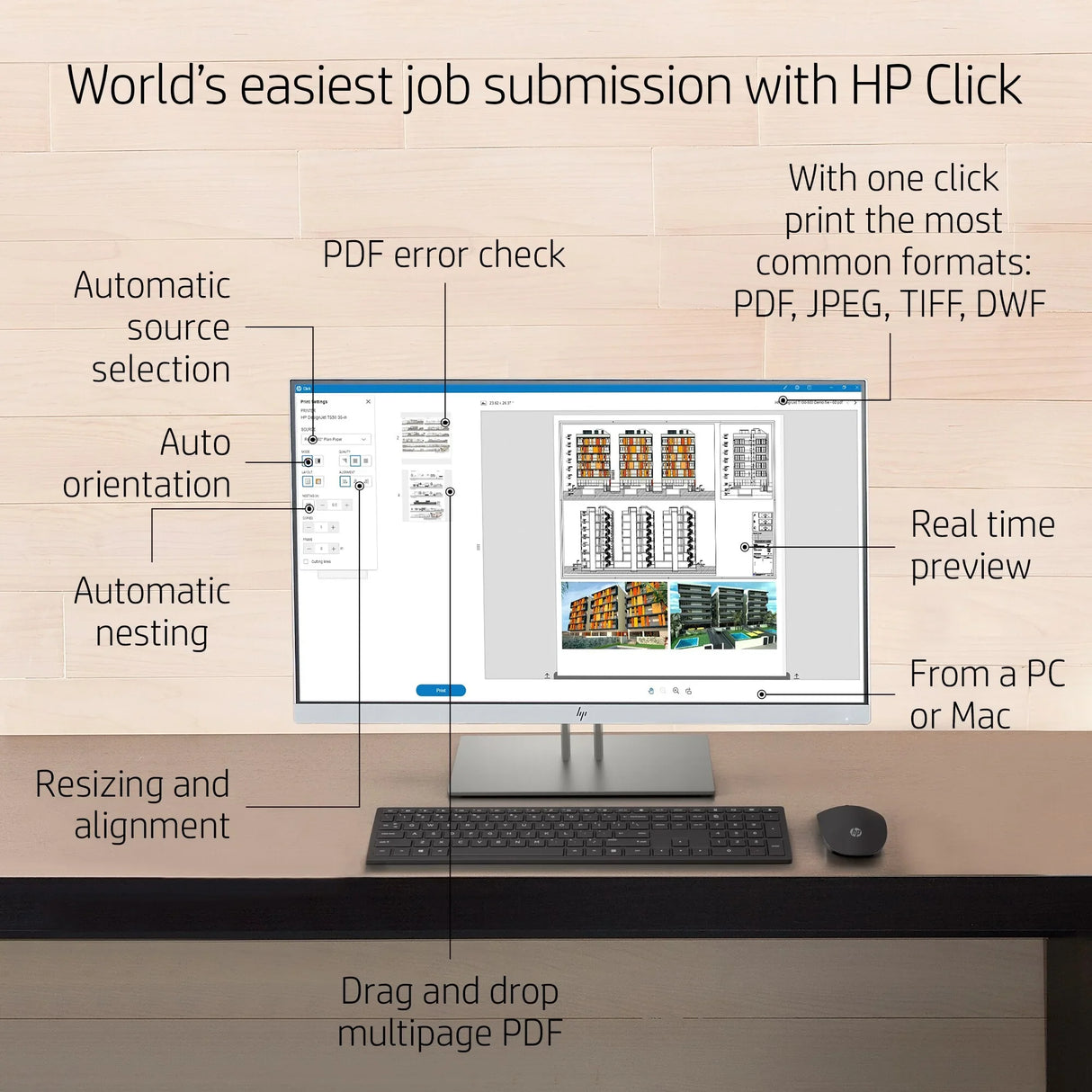 HP DESIGNJET T650 36-IN – Large Format Printer – Fast A1 Printing, Budget-Friendly