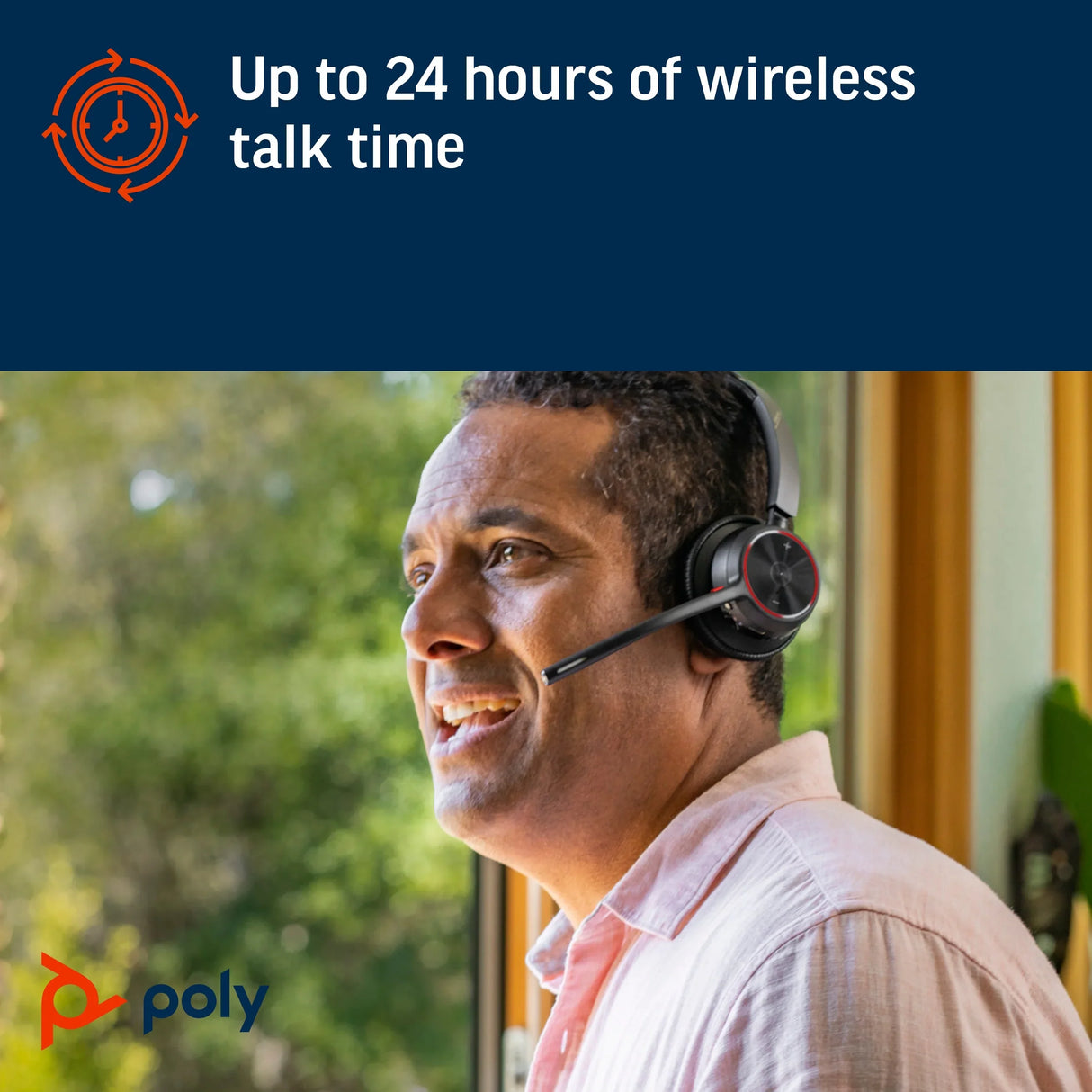 POLY VOYAGER UC 4310 – Bluetooth / Stereo / Office – Head-band Headset