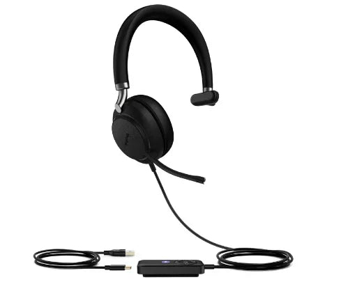 YEALINK UH38 – Wired USB-A / Mono / Office UC – On-Ear Headset