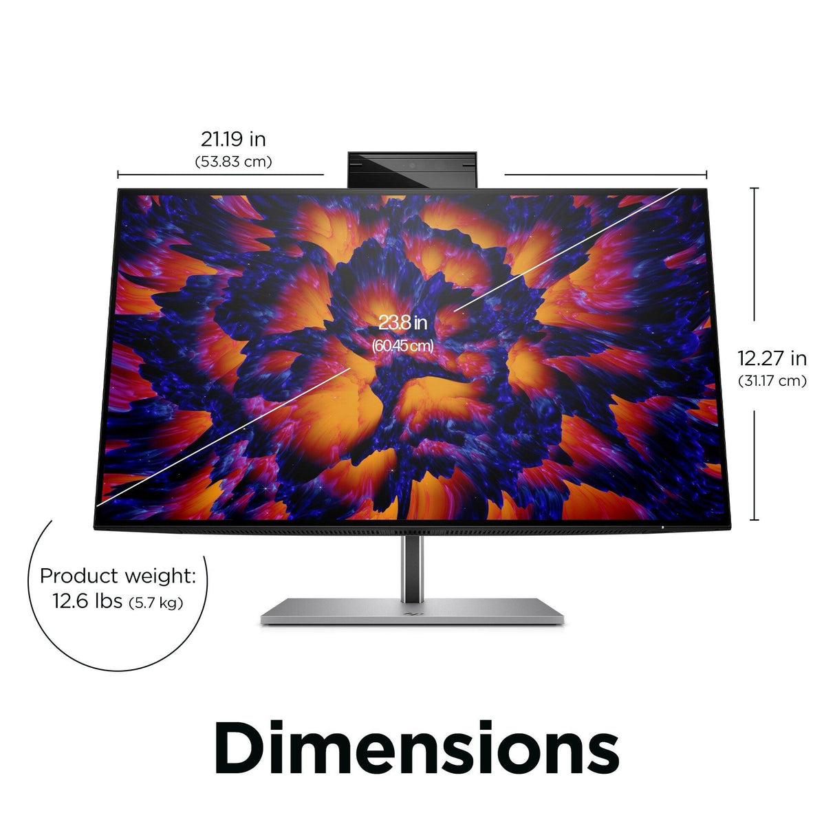 HP Z24m G3 computer monitor (23.8") Quad HD Silver