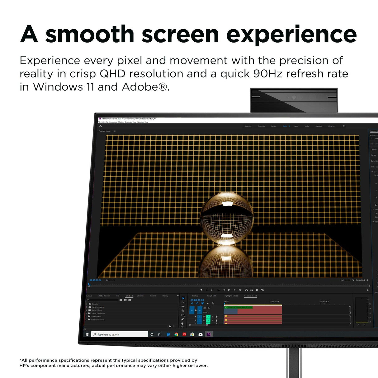 HP Z24m G3 computer monitor (23.8") Quad HD Silver