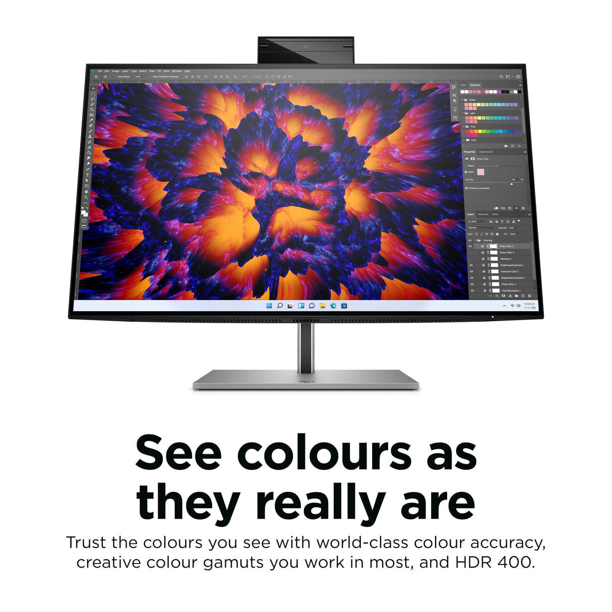 HP Z24m G3 computer monitor (23.8") Quad HD Silver