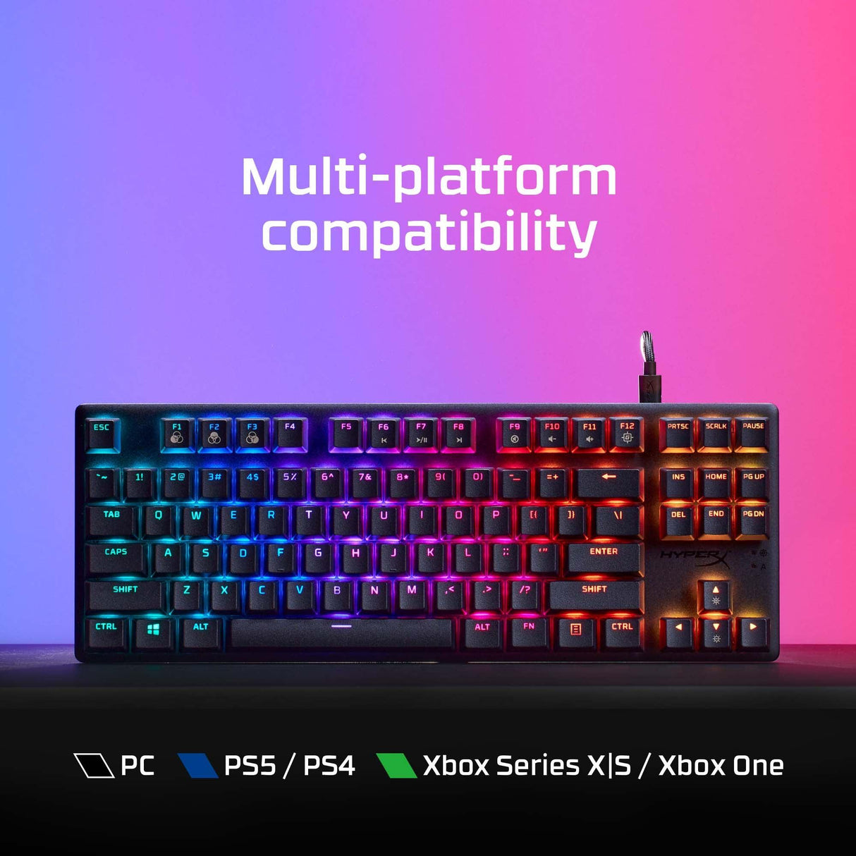 HP HyperX Alloy Origins Core PBT HX Red - Mechanical Gaming Keyboard (639N7AA) HP