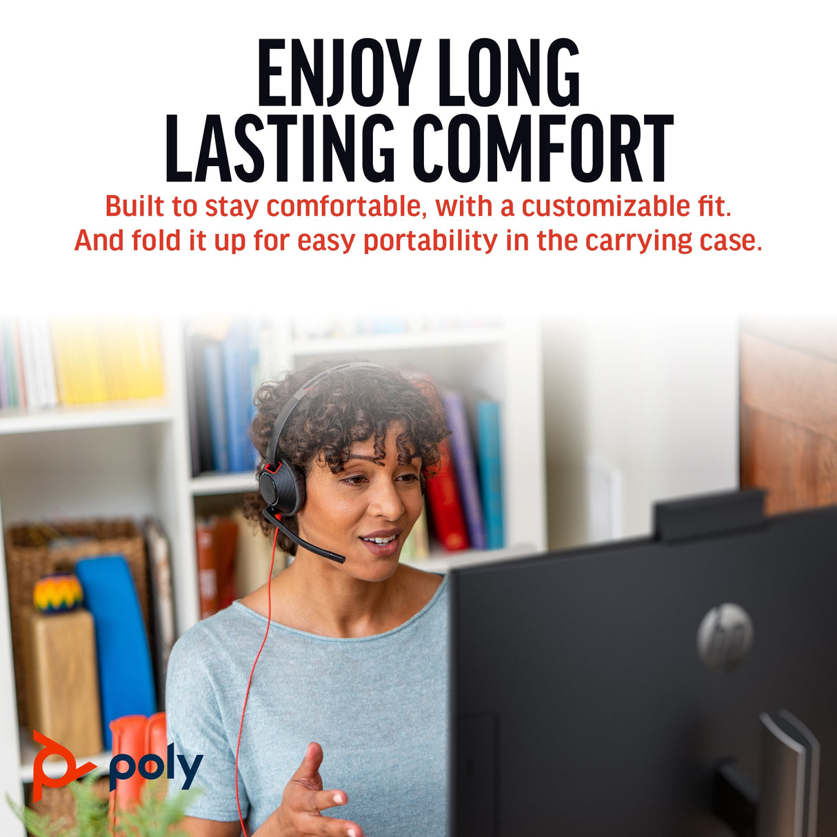 POLY Blackwire 5220 Wired On-ear Stereo MS Teams Certified Headset