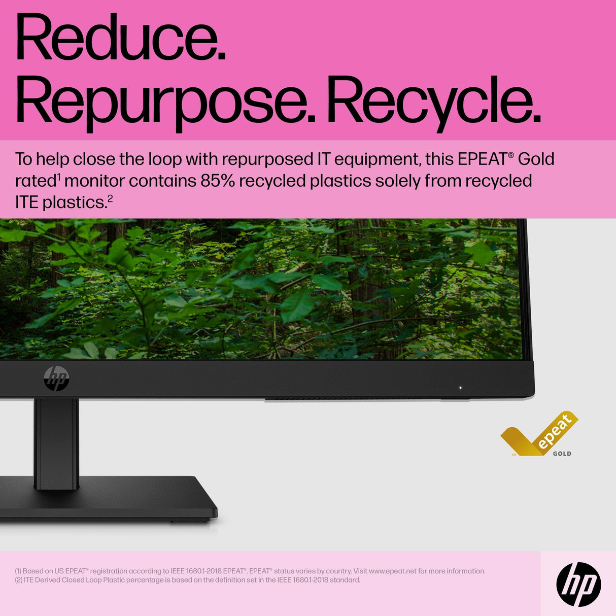 HP P24h G5 computer monitor (23.8") Full HD LCD Black