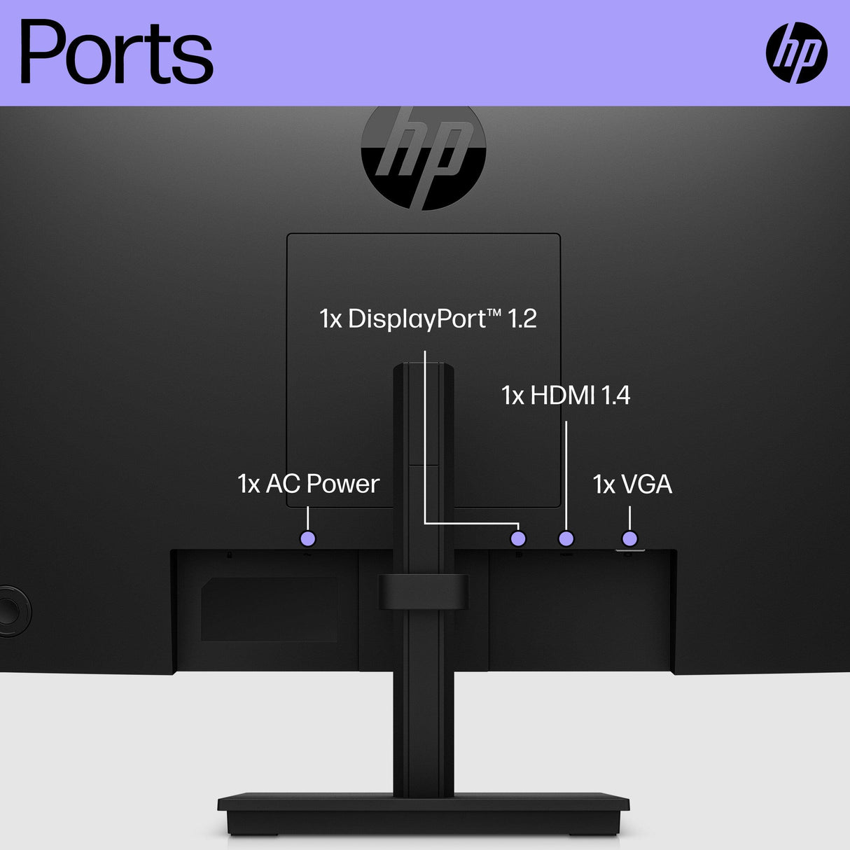 HP P22h G5 computer monitor (21.5") Full HD Black