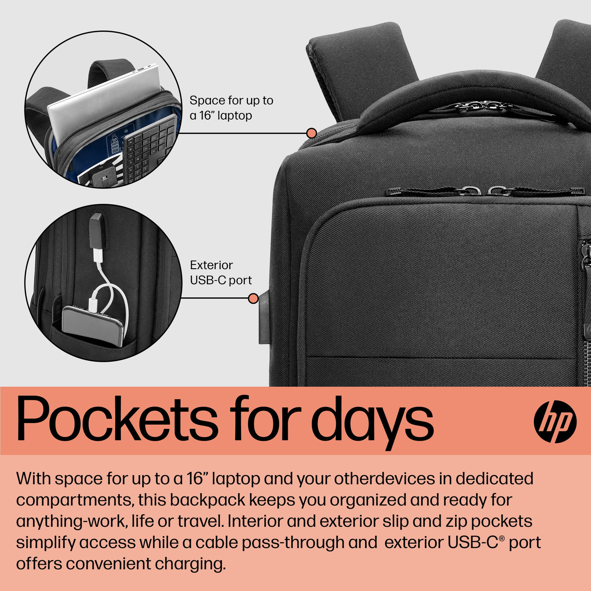HP Renew Executive Laptop Backpack (16.1")