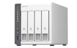 QNAP 4 x 3.5" | ARM 4-core Cortex-A55 | 4 GB RAM | 4 GB Flash | 90 W | 100-240 V | 2.07 kg (TS-433-4G)