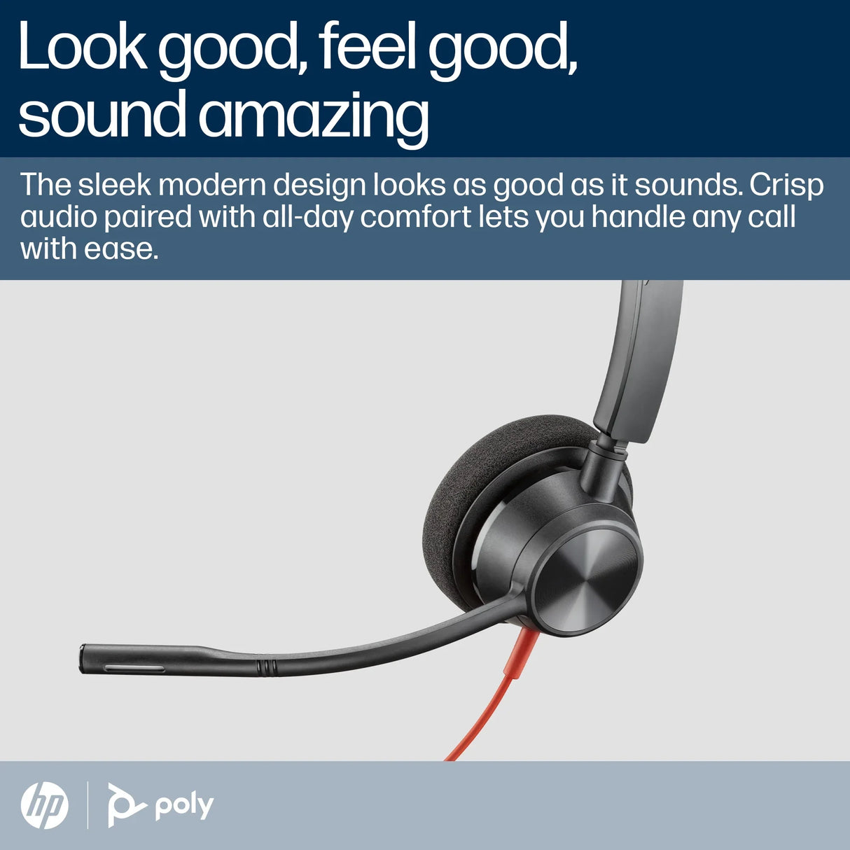 POLY Blackwire 3310 – Wired (USB-C) / Mono / Office – Head-band Headset