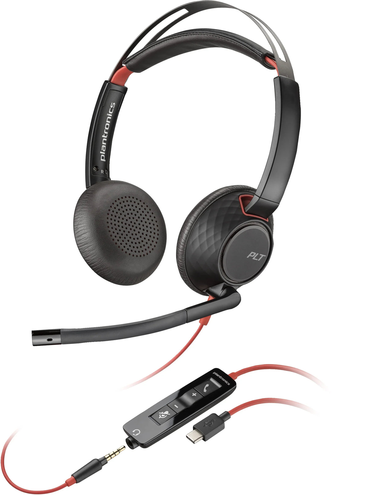 POLY Blackwire 5220 – Wired (USB-A) / Stereo / Office – On-Ear Headset