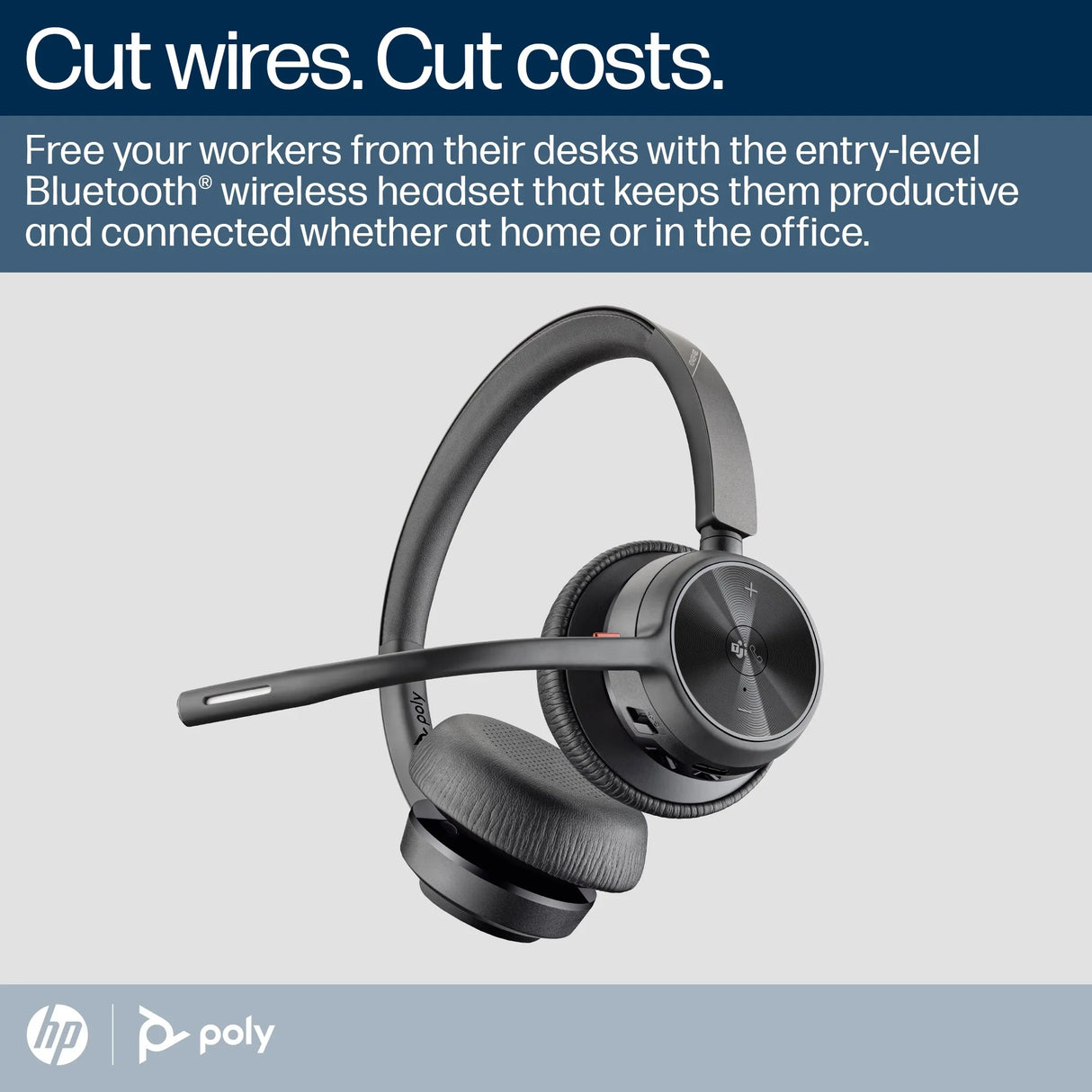 POLY Voyager 4320 – Bluetooth / Stereo / Office UC – Head-band Headset