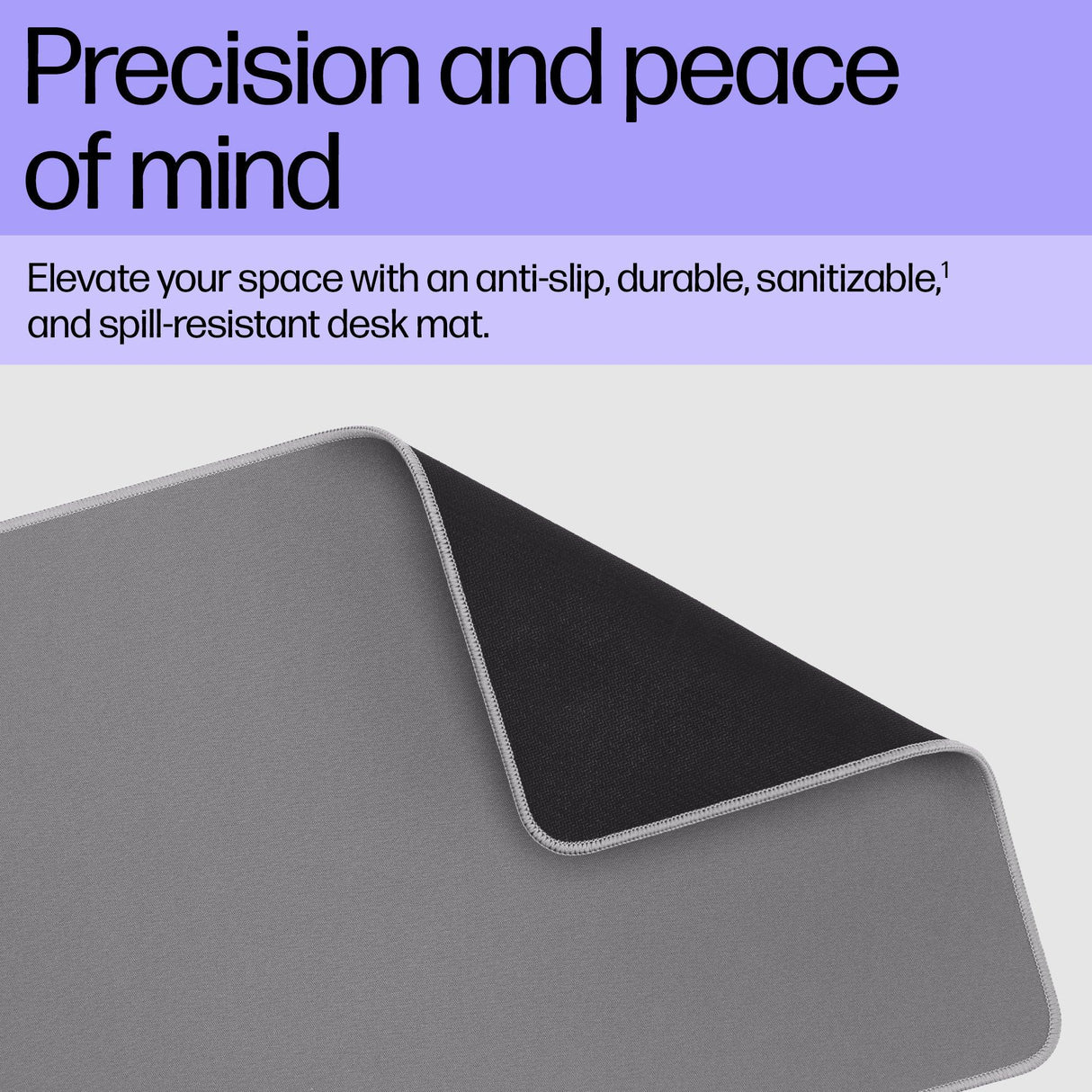 HPE 205 SANITIZABLE DESK MAT – Wired USB / Office / Durable Desk Protector