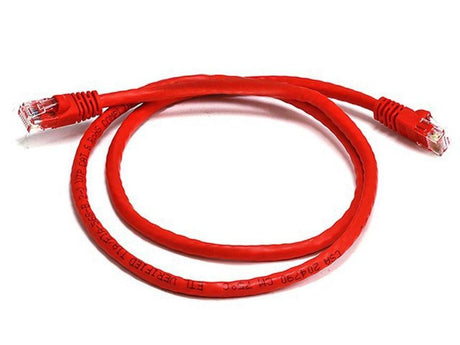 8WARE CAT6A Cable 2m - Red Color RJ45 Ethernet Network LAN UTP Patch Cord Snagless 8WARE