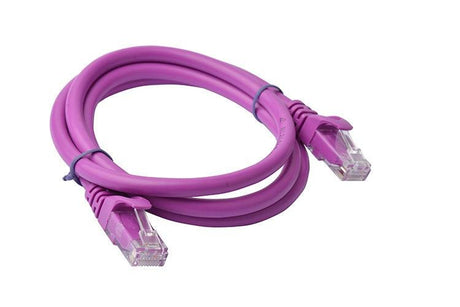 8WARE CAT6A Cable 1m - Purple Color RJ45 Ethernet Network LAN UTP Patch Cord Snagless 8WARE