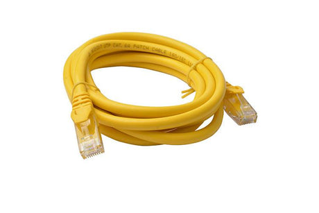 8WARE CAT6A Cable 2m - Yellow Color RJ45 Ethernet Network LAN UTP Patch Cord Snagless 8WARE