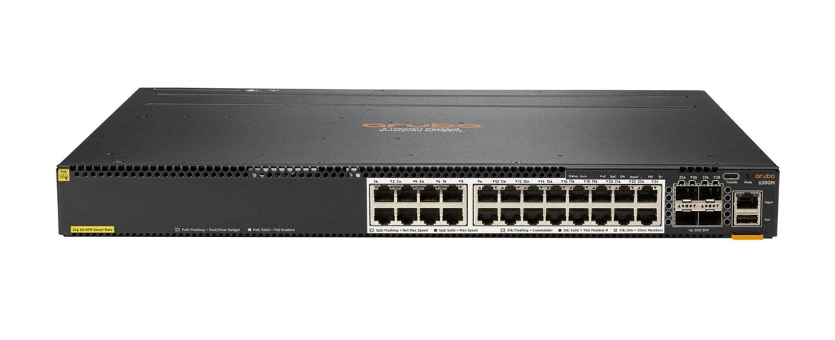 ARUBA 6300M – Managed Layer 3 / 48-Port / Multi-Gigabit – 1U Rack-Mount Network Switch