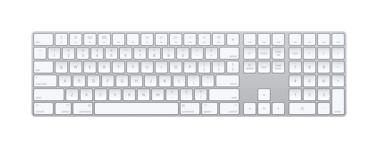 Apple Magic Keyboard with Numeric Keypad - Silver (US English)