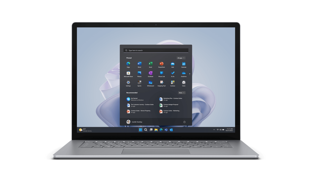 MICROSOFT Surface Laptop 5 Core i7 (13.5") 16GB/256GB Platinum Alcantara