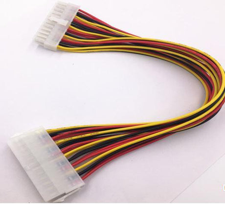 8WARE 24 Pin ATX Power Supply Extension Cable Sleeved 30cm Male to Female (20+4 Pin) Power Supply to Motherboard 8WARE