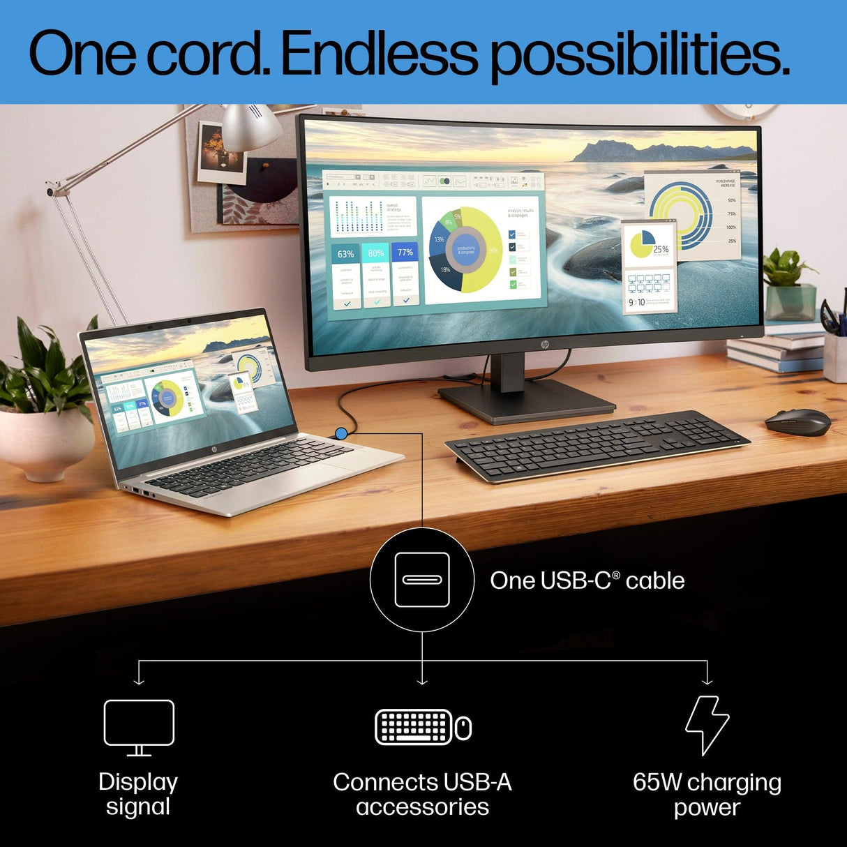 HP P34hc G4 computer monitor (34") Quad HD LED Black