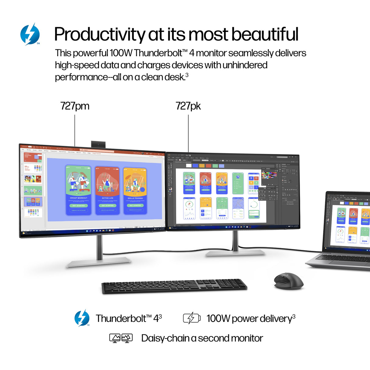 HP Series 7 Pro 4K Thunderbolt 4 - 727pk Monitor (27")