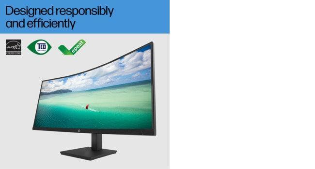 HP P34hc Monitor – 34" / QHD / IPS / 60Hz – Business Monitor