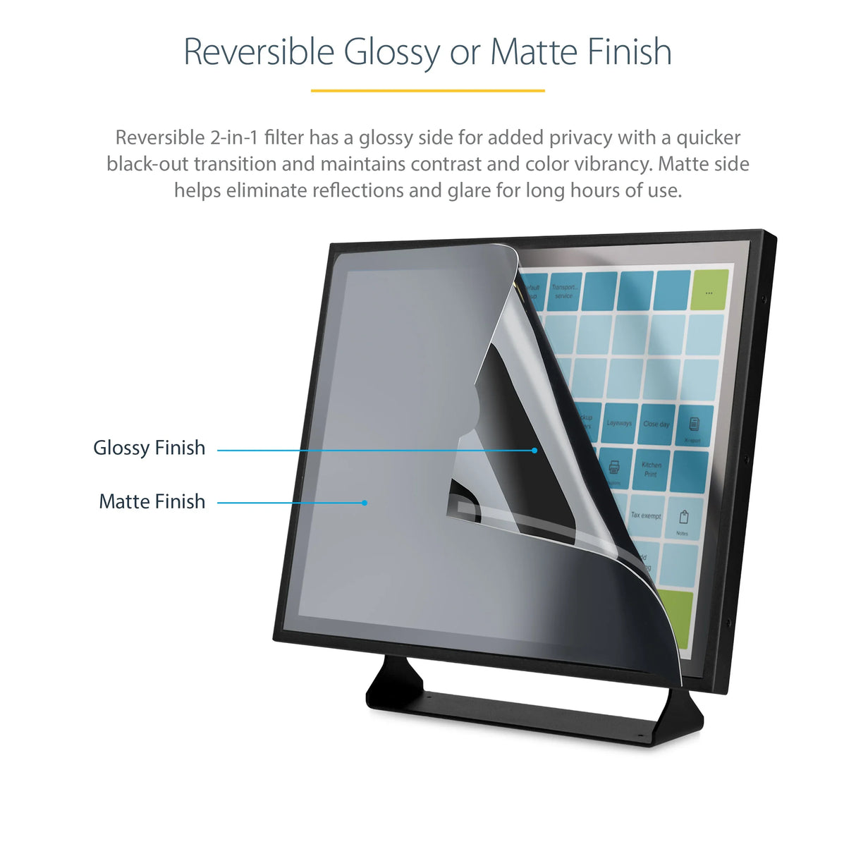 STARTECH 1754-PRIVACY-SCREEN – 17" / 2-Way Privacy – Monitor Privacy Filter – Frameless – Anti-Glare & Blue Light Reduction
