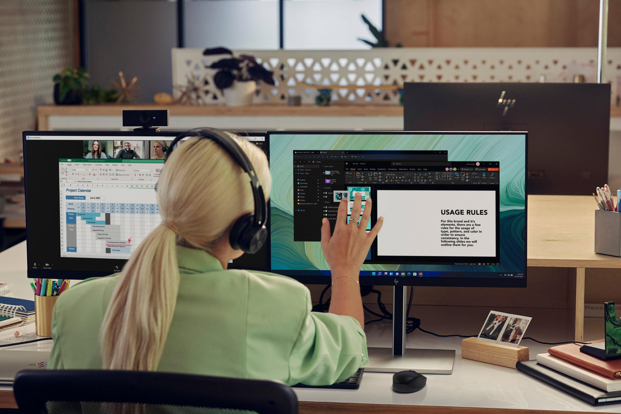 HP E24t G5 computer monitor (23.8") Full HD Touchscreen Black