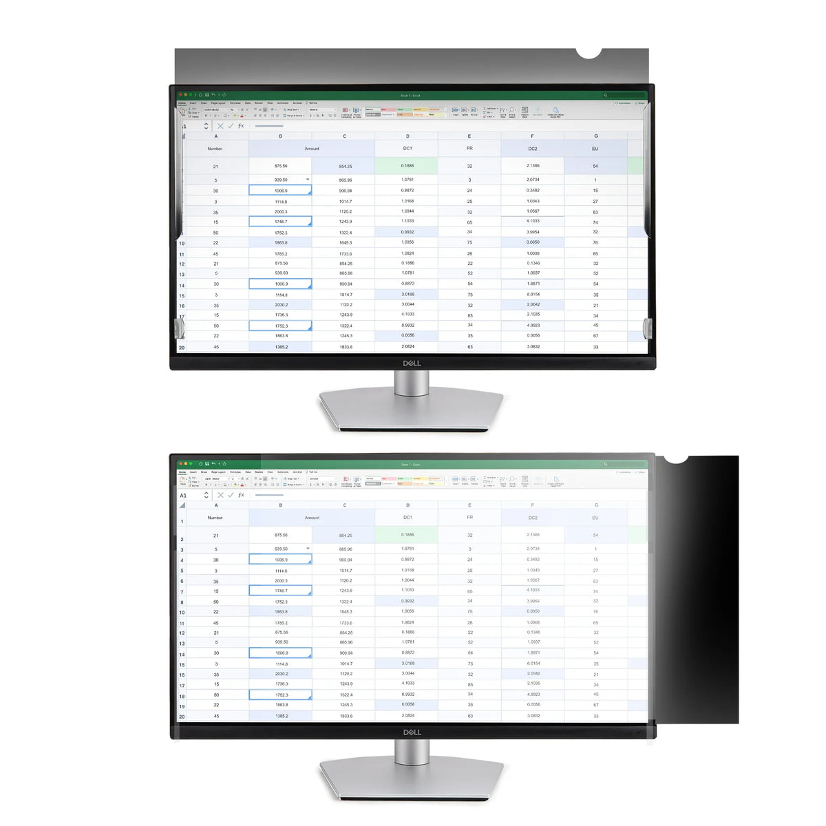 STARTECH PRIVACY-SCREEN-185M – 18.5" / 2-Way Privacy – Widescreen Monitor Privacy Filter – Slide-Mount – Blue Light Reduction – Matte/Glossy