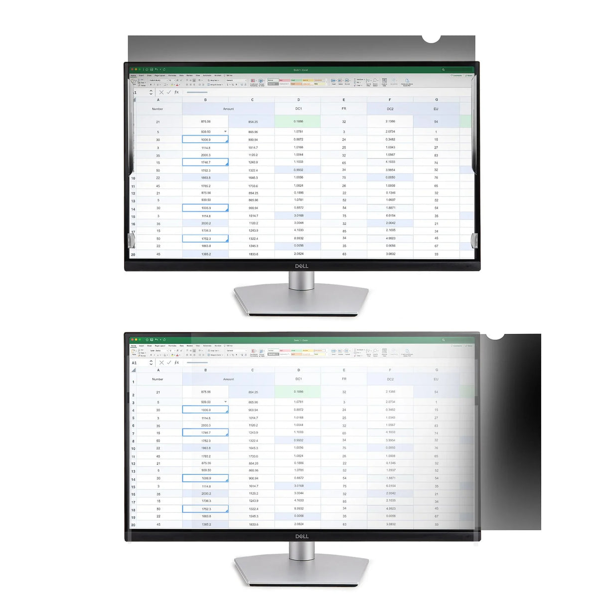 STARTECH 2269-PRIVACY-SCREEN – 22" / 16:9 / 2-Way Privacy – Monitor Privacy Filter – Frameless Slide-Mount with Anti-Glare & Blue Light Reduction
