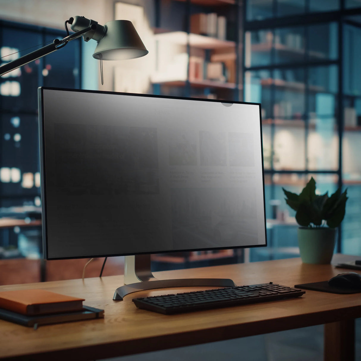 STARTECH PRIVACY-SCREEN-238M – 23.8" / 2-Way Privacy – Widescreen Privacy Filter – Slide-Mount – Blue Light Reduction & Anti-Glare