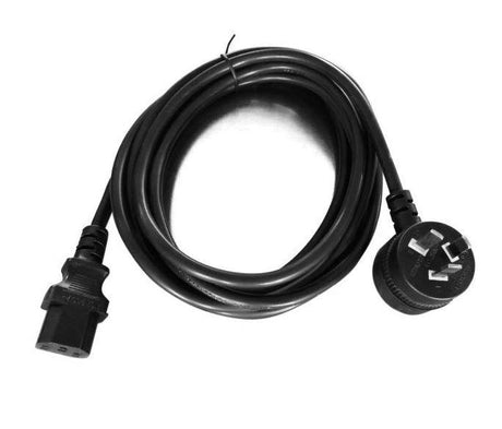 8WARE AU Power Cable 3m - Male Wall 240v PC to Female Power Socket 3pin to IEC 320-C13 for Notebook/AC Adapter IEC 3M Power Cable with Piggy Back 8WARE