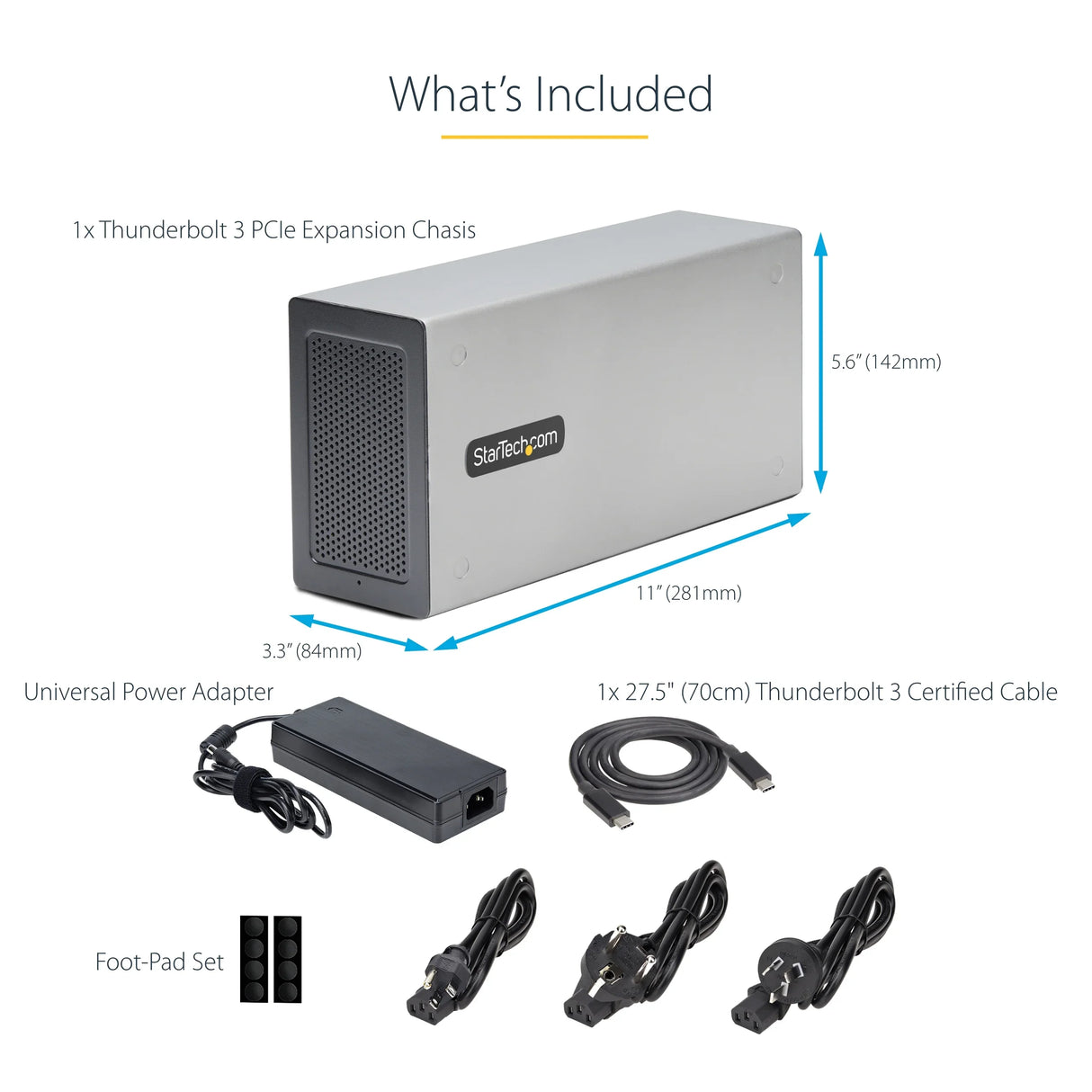 STARTECH Thunderbolt 3 PCIe Expansion Chassis with Dual PCI Express Slot
