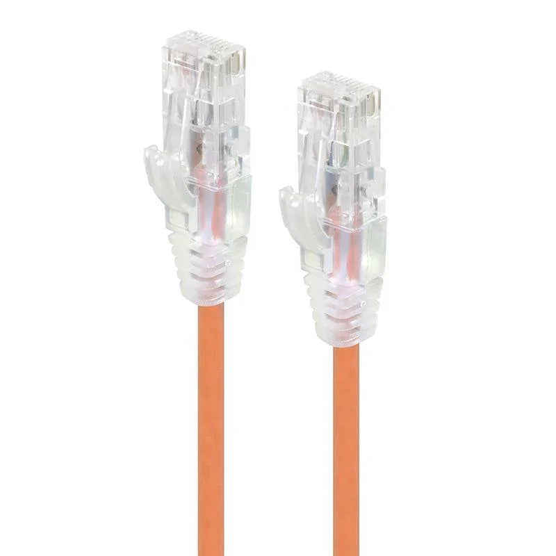 ALOGIC 0.3m Orange Series Alpha Ultra Slim Cat6 Network Cable | UTP | 28AWG (C6S-0.30ORN)