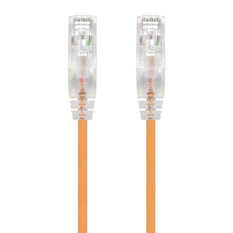 ALOGIC 0.3m Orange Series Alpha Ultra Slim Cat6 Network Cable | UTP | 28AWG (C6S-0.30ORN)