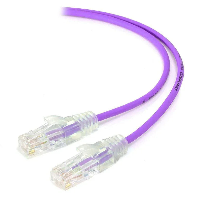 ALOGIC 0.3m Purple Series Alpha Ultra Slim Cat6 Network Cable | UTP | 28AWG (C6S-0.30PUR)