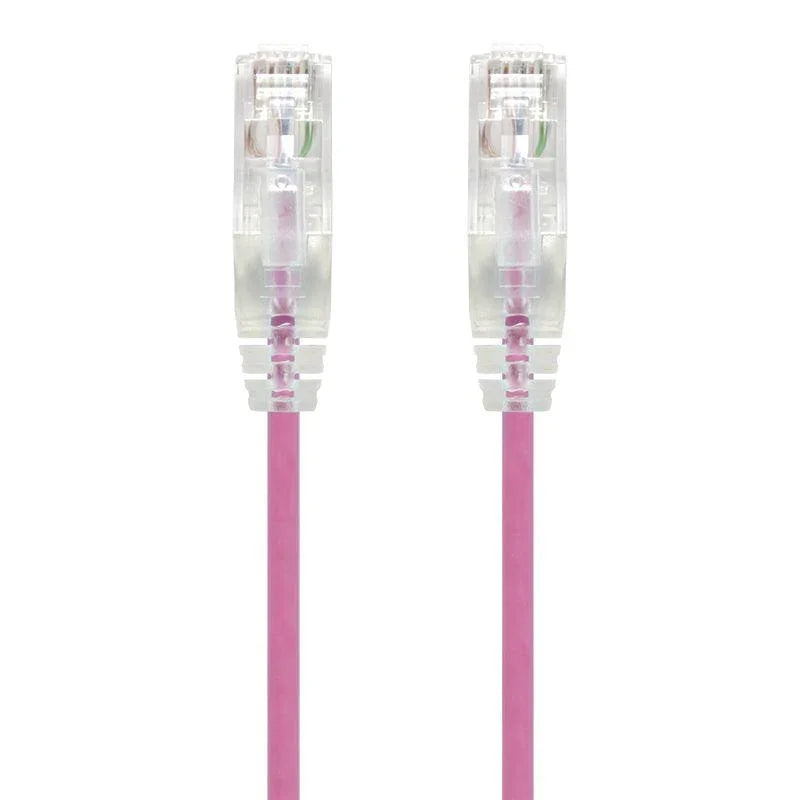 ALOGIC 0.5m Pink Series Alpha Ultra Slim Cat6 Network Cable | UTP | 28AWG (C6S-0.50PNK)
