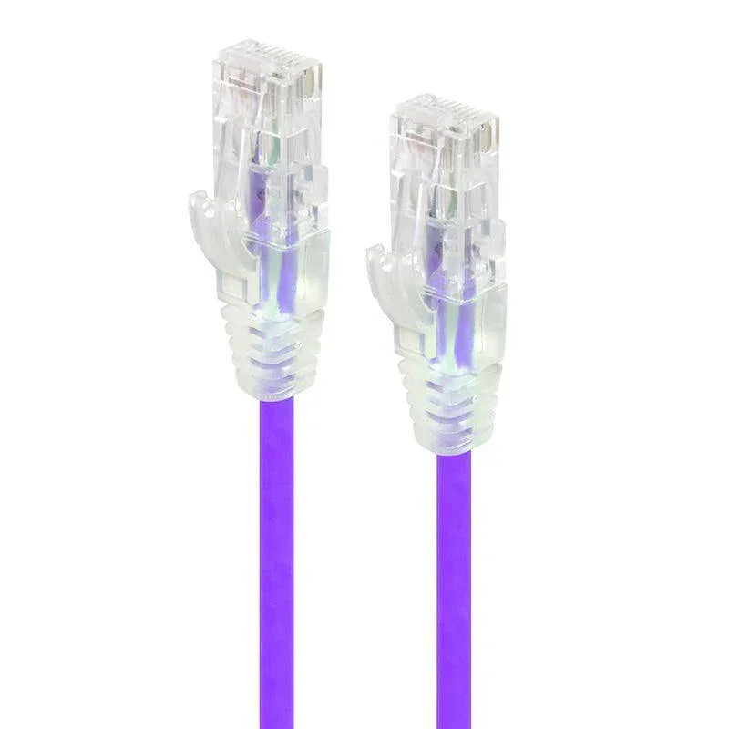 ALOGIC 0.5m Purple Series Alpha Ultra Slim Cat6 Network Cable | UTP | 28AWG (C6S-0.50PUR)