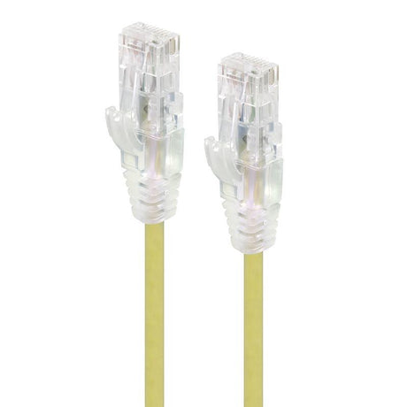 ALOGIC 0.5m Yellow Series Alpha Ultra Slim Cat6 Network Cable | UTP | 28AWG (C6S-0.50YEL)