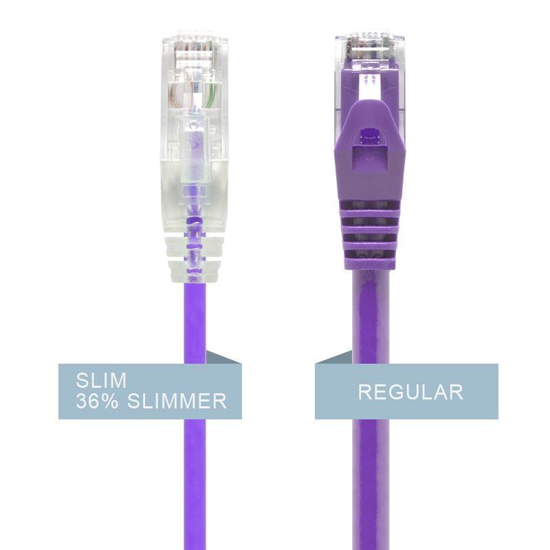 ALOGIC 1.5m Purple Series Alpha Ultra Slim Cat6 Network Cable | UTP | 28AWG (C6S-1.5PUR)