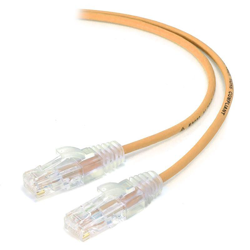 ALOGIC 1m Orange Series Alpha Ultra Slim Cat6 Network Cable | UTP | 28AWG (C6S-01ORN)