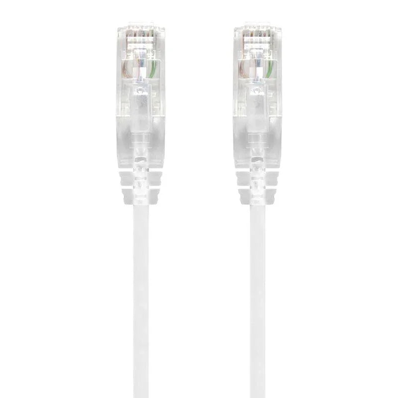 ALOGIC 1m White Series Alpha Ultra Slim Cat6 Network Cable | UTP | 28AWG (C6S-01WHT)