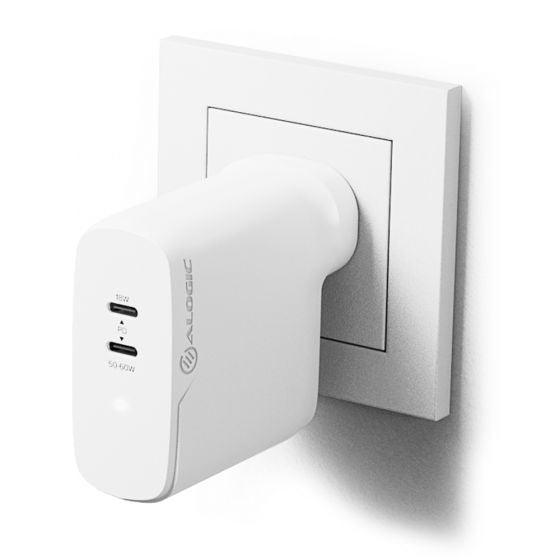 ALOGIC 2 USB-C | PD3.0 | max. 68W | GaN | 100-240 VAC | 50~60 Hz | 1.5A Max | 2 m | 66 × 63 × 29.5 mm | 150 g (WCG2X68-ANZ)