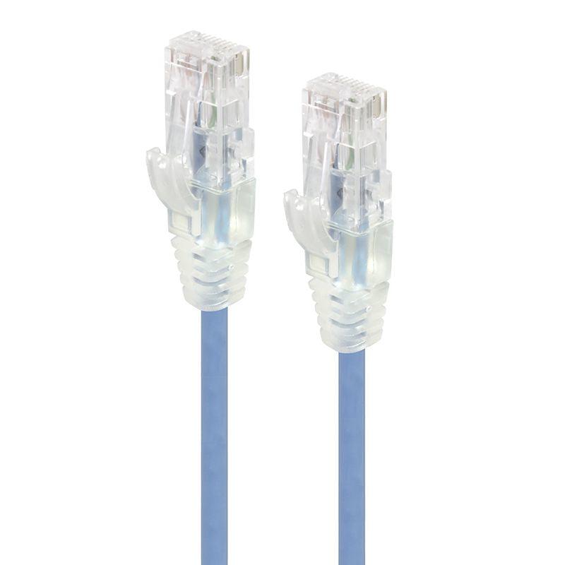 ALOGIC 2m Blue Series Alpha Ultra Slim Cat6 Network Cable | UTP | 28AWG | Retail (C6S-02BLUR)